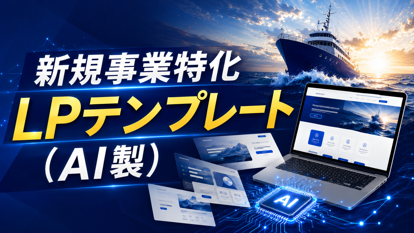 新規事業特化LPテンプレート（AI製）