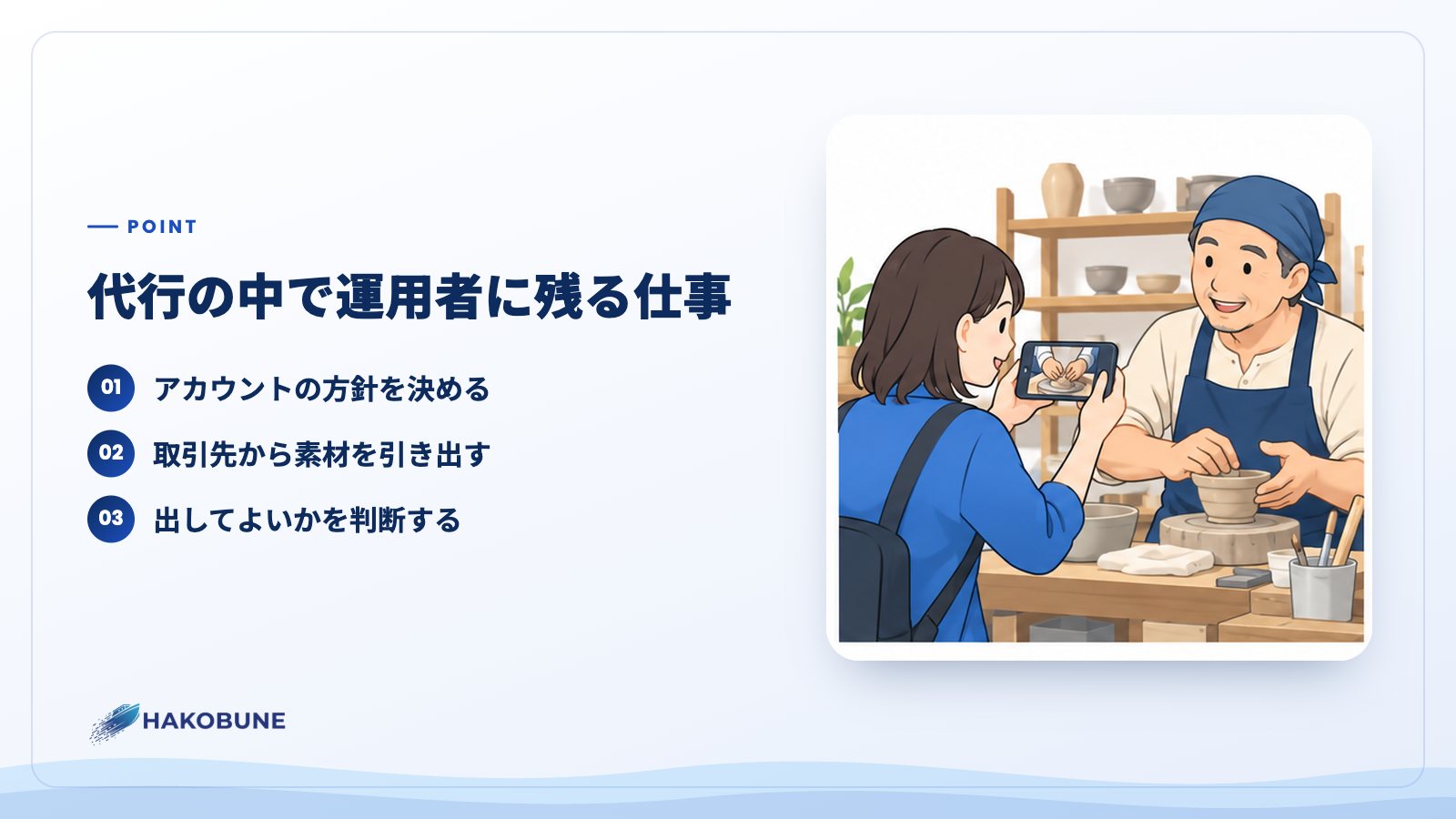 代行の中で運用者に残る仕事