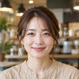 カフェで働くWeb制作者（イメージ）